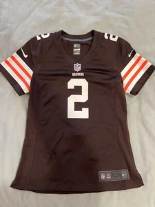 Nike Cleveland Browns Johnny Manziel #2 Football Jersey Home WOMEN's Size SMALL - Picture 1 of 3