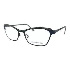 LULU GUINNESS - L792 BLK 51/16/135 - BLACK GOLD - NEW Authentic WOMEN EYEGLASSES - Picture 1 of 2