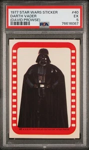 Darth Vader 1977 Topps Star Wars Sticker #40 PSA 5 + COUPONS + FREE SHIPPING! - Bild 1 von 2