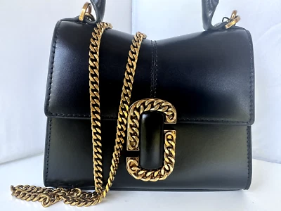 New Marc Jacobs Bag The ST. Marc Mini Top Handle Purse Handbag Black - Image 1 of 4