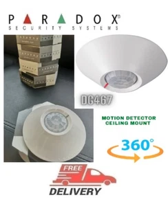 PARADOX Security Alarm DG467 PIR Motion Detector Ceiling mount 360 degree New - Picture 1 of 4