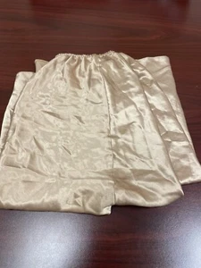 Vintage Lucie Ann Size Med Gold Slip Side Slit Euc Waist 34 27L Euc 6.00 Ship - Picture 1 of 4