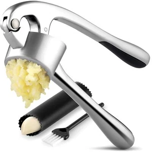 Juego de prensa de ajo premium grande de cocina - Tazón más grande para ajo más grande - Óxido - Imagen 1 de 12