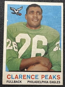 1959 TOPPS CLARENCE PEAKS (EAGLES) #8 POOR CREASES - Picture 1 of 2