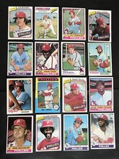 Philadelphia Philly Baseball Stars of  the 1970s,  excellent condition, 16 diff
