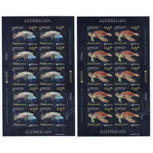 FR7150 - 2024 Azerbaijan PostEurop Flora Fauna Mini Sheet Non Dentelated - Picture 1 of 1