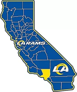 Decoración de pared con forma de estado de Los Angeles Rams 20" x 16" x 0,6" - Imagen 1 de 1