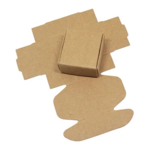 Brown Kraft Paper Box Wedding Favor Gift Box Candy Jewelry Packing Packaging - Picture 1 of 8