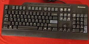 Lenovo KB1021 KU-0225 tastiera USB cablata nera dimensioni complete 104 tasti - Foto 1 di 5