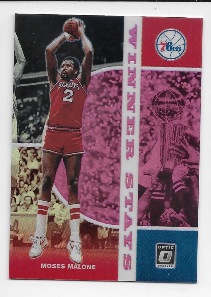 Panini Donruss Optic 2019-20/25 Moses Malone Pink Parallel - Houston Rockets Foto 1 de 1