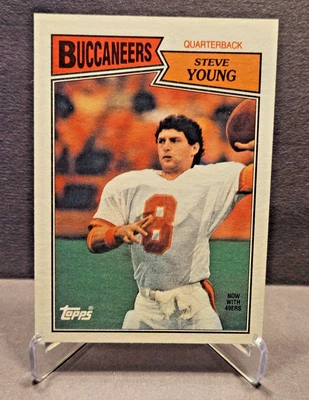 Steve Young 1987 Topps 384 Tampa Bay Buccaneers San Francisco 49ers NFL Football - Image 1 of 4