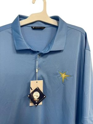 NWT Men’s Tampa Bay Rays Blue Polo Size 2XL - Image 1 of 4