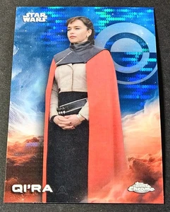 2025 Topps Chrome Star Wars Delight Blue Pulsar Qi'ra Refractor #150 - Picture 1 of 2