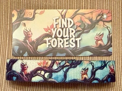 New! ZOX Silver Single Wristband *FIND YOUR FOREST* Journey Beginning Sz Medium - Imagem 1 de 3