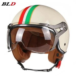 Casco da moto - retrò, vintage, Italia, Vespa - omologato in Europa ECE 22.06 - Foto 1 di 14