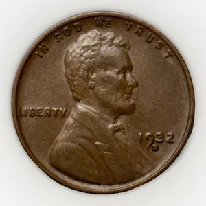 1932-D Lincoln centesimo di grano penny BN - Foto 1 di 2