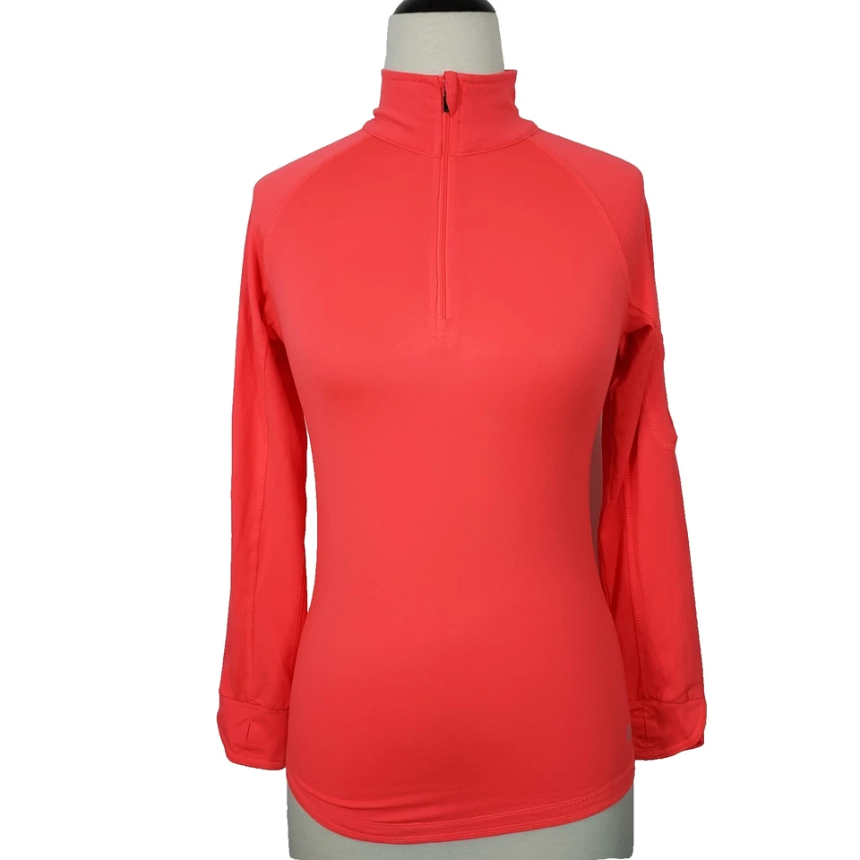 Camisa Pullover Coliseo 1/4 Cremallera Mujer Pequeña Coral Ligera Manga Larga Foto 1 de 4