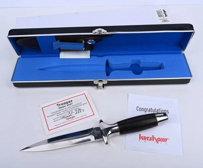 Cuchillo Daga Kershaw Trooper Modelo 1007 - Serie #32726 - Japón 2007 con Caja Foto 1 de 4