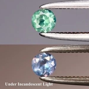 💎 0.14ct 3mm Round Natural Green Alexandrite - Russia Gemstone - Picture 1 of 6