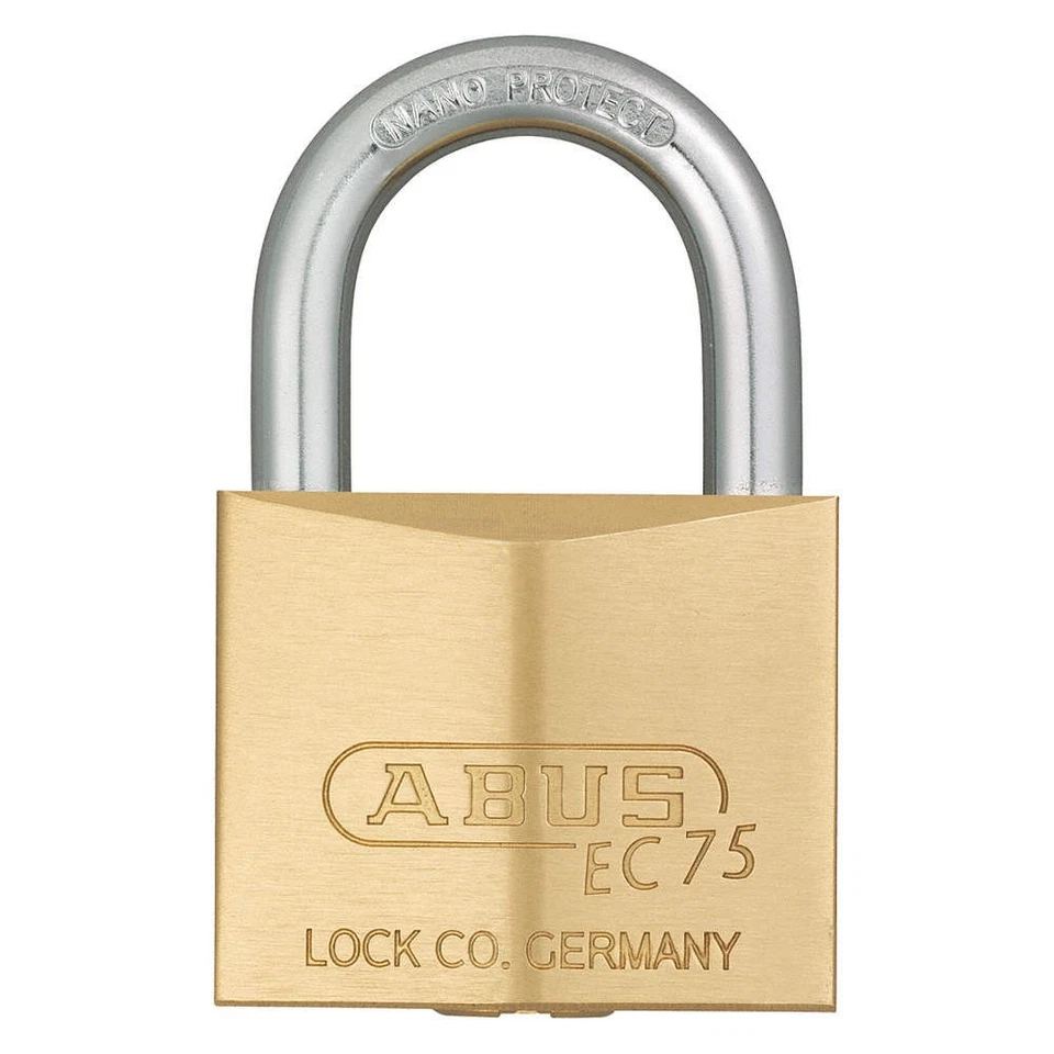 ABUS 75/40 KA Keyed Padlock, 55/64 in,Square,Gold 3TMT6 - Image 1 of 1