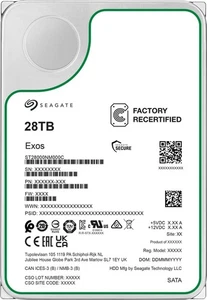 Seagate EXOS 28TB HDD 3.5 Zoll NAS Server interne Festplatte SATA3 24/7 7200rpm - Bild 1 von 4