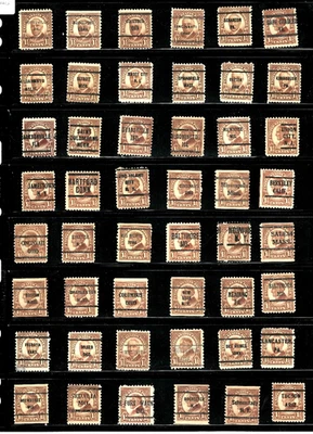 Collection 48 Precancels Multiple States 1 1/2 Cent 1920's Regulars US 2-28 - Image 1 of 4