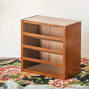 Retro Lipstick Storage Case Vintage Cosmetics Organizer Shelf Display Cabinet - Picture 1 of 12
