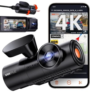 Cámara de tablero de 3 canales Vantrue N4 Pro 4K, STARVIS 2 IMX678 x PlatePix™ x HDR - Imagen 1 de 7
