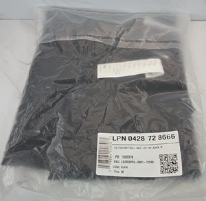 Fabletics ✨Feather Tech Half Zip Long Sleeve Top✨Black✨Medium✨Brand New - Picture 1 of 4