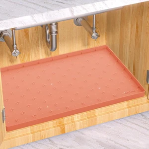 SDPEIA Unter Waschbecken Matte für 22 x 19 Schrank Upgrade Silikon Wasserdicht Matte Koralle - Bild 1 von 9