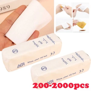 200-2000pcs Gauze Pads Cotton Emergency Wound Dressing Sterile Gauzes Pad - Picture 1 of 12