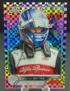 2022 Topps Cromo Fórmula 1 - Valtteri Bottas #60 Púrpura Checker Bandera Ref/199 - Imagen 1 de 2