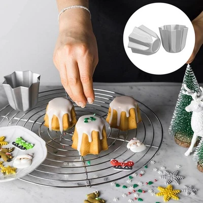  2 Stück Kreative Mini Kuchen Backformen DIY Dessert Wiederverwendbare Formen - Bild 1 von 4