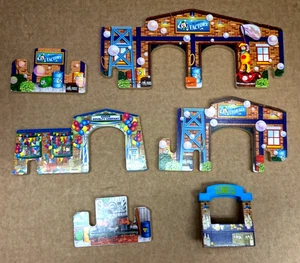 Ferrocarril de madera Thomas & Friends de colección - juego de 6 piezas con ranura de dos lados - Imagen 1 de 3