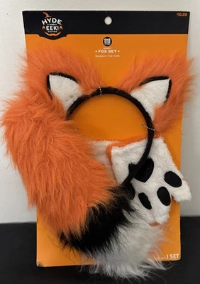 Hyde and Eek! Fox Costume Halloween Set Headpiece/Tail/Cuffs 🦊 One Size NEW - Image 1 of 2