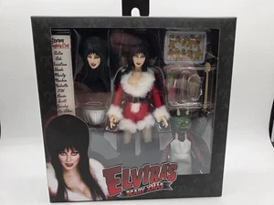 NECA Elvira Modellino Natale molto spaventoso 8" Cassandra Peterson Mistress of the Dark - Foto 1 di 13