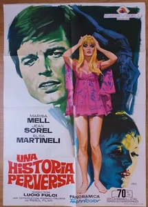 1969 Una sull'altra ORIGINAL POSTER Lucio Fulci Marisa Mell Perversion Story - Picture 1 of 3
