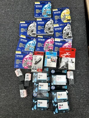Paquete masivo de tinta para impresora HP EPSON CANNON lote de trabajo mixto para revendedores CADUCADO Foto 1 de 4