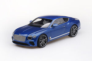 Bentley Neuf Continental Gt Sequin Bleu (Résine) - Topspeed TS0221 - 1/18
