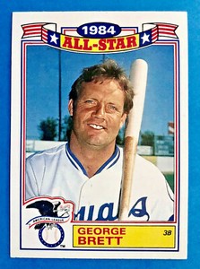 1985 Topps George Brett Glossy All-Star #15 of 22 Baseball Kansas City Royals