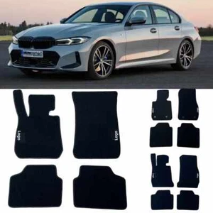 For BMW 3-series Car Floor Mats Waterproof Black Auto Carpets Front & Rear Liner - Imagen 1 de 15
