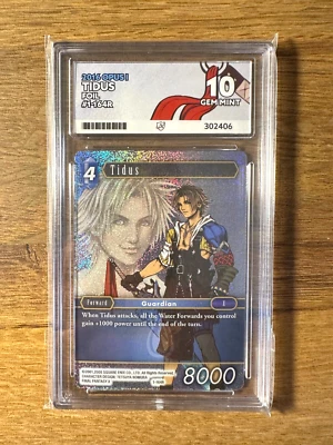 Final Fantasy TCG 2016 Opus 1 Tidus 1-164R Rare *FOIL* - Ace Graded Gem Mint 10 - Image 1 of 2