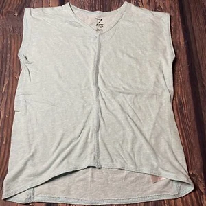 Z by Zella Girl Shirt M 8 10 Light Blue v neck soft teal  - Picture 1 of 3