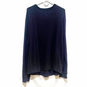Canvas by Lands End. French Terry crewneck sweatshirt. Dark Navy. Mens Large - Picture 1 of 7