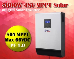 5000w 48v MPPT Solar inverter + 80A mppt solar charger + 60a battery charger - Foto 1 di 3