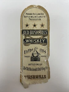 The Old Bushmills Distillery Co. Busmills, Northern Ireland Whiskey Label - Picture 1 of 2