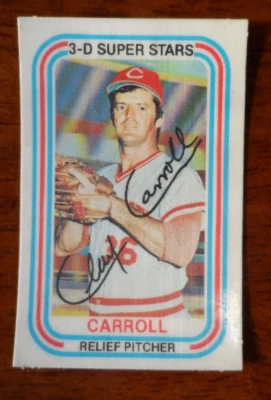 1976 KELLOGS BASEBALL #6 CLAY CARROLL CINCINNATI REDS EX/MT A-3067 - Image 1 of 2