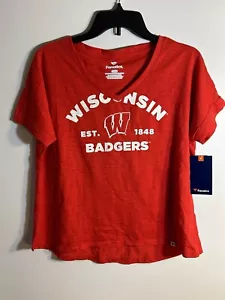 Wisconsin Badgers Women’s Short Sleeve Shirt New - Picture 1 of 3