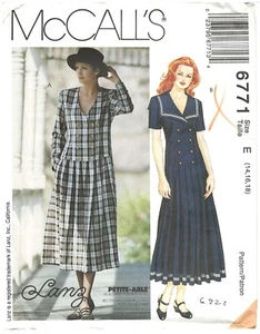 1993 McCall's 6771 Misses Kleid Gr. E 14-18 Schnittmuster ungeschnitten - Bild 1 von 3