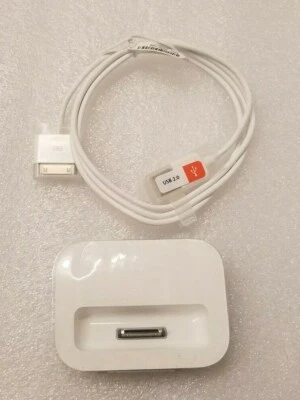 NEW Authentic Apple iPod Classic Gen 3-7 Dock & 30pin USB Cable 561-0222 M9602GA - Image 1 of 4